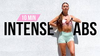 🔥 10 MIN INTENSE ABS WORKOUT | Flat Belly &amp; Core Sculpt (No Equipment!)