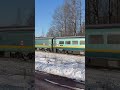VIA 14 roaring through Oxford Jct NS #train #railfan #railroad #railway #canada