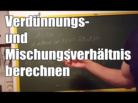 Update Verdünnungs- und Mischungsverhältnis berechnen | Autopflege - Mischungsverhältnis leicht ausrechnen