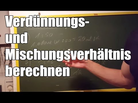 Video: Wie macht man eine Verdünnung von 1 zu 10?