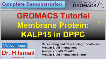 KALP15 in DPPC | Membrane Protein MD Simulation Using GROMACS Tutorial Part 9
