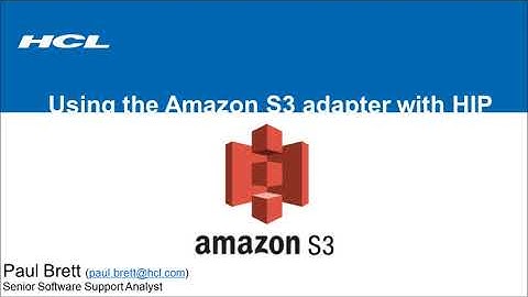 Using the Amazon S3 adapter with HCL Integration Platform