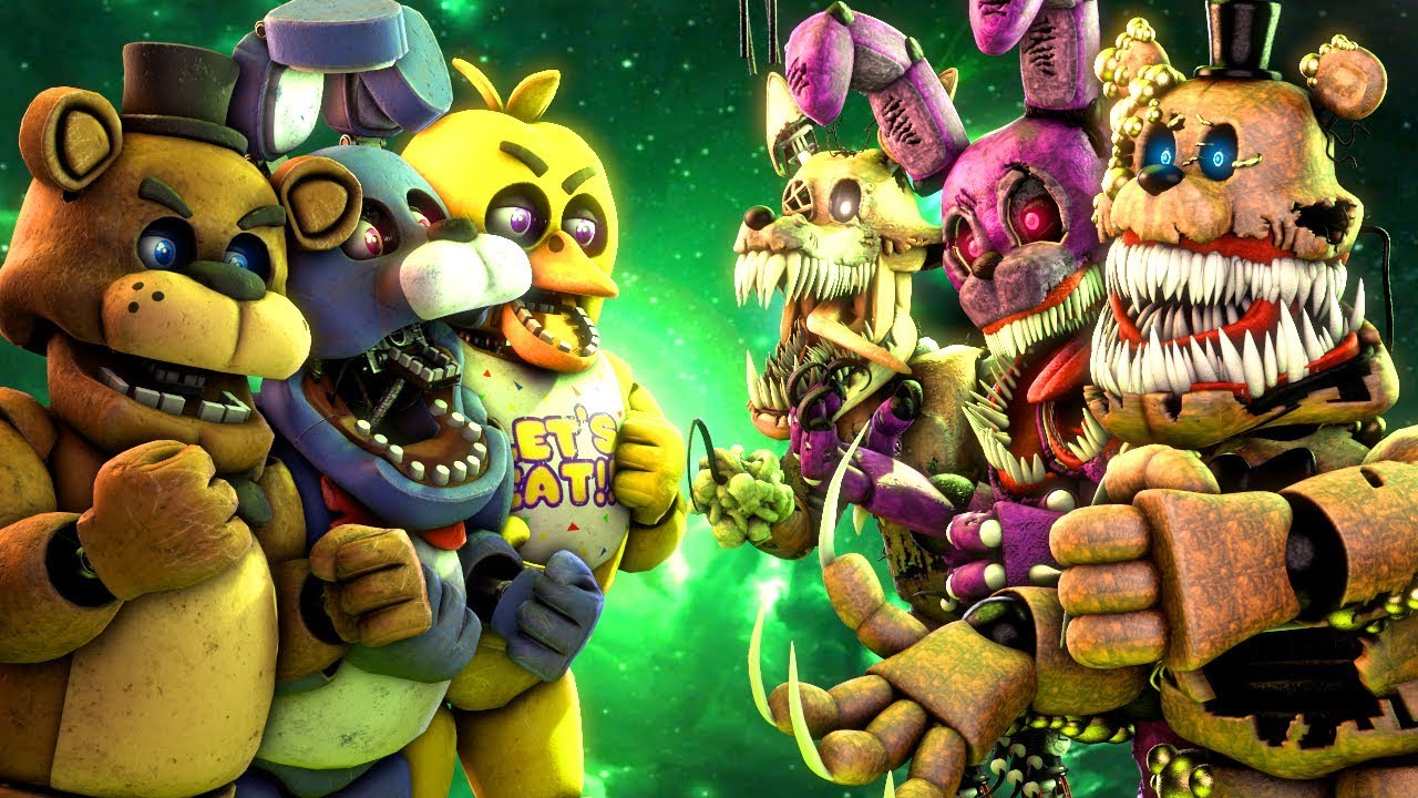 FNaF Fixed Twisted Animatronics VS Twisted Animatronics #shorts