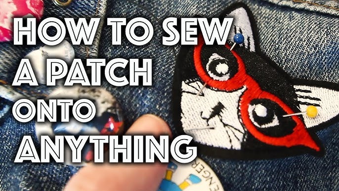 How To Sew On A Patch. Learn to Sew On A Patch By Hand, With A Sewing  Machine, or Iron -On. 