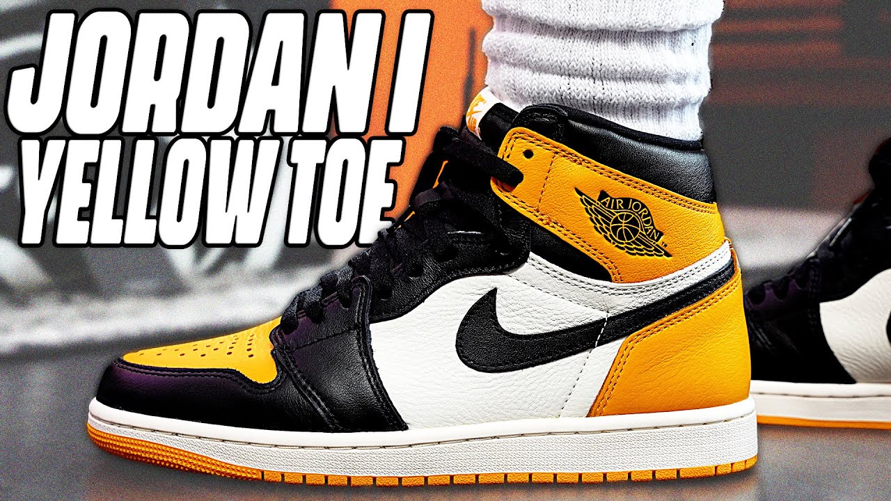 Air Jordan 1 TAXI Yellow Toe Review And On Foot in 4K ! - YouTube