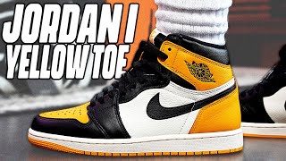 Air Jordan 1 TAXI Yellow Toe Review And On Foot in 4K !