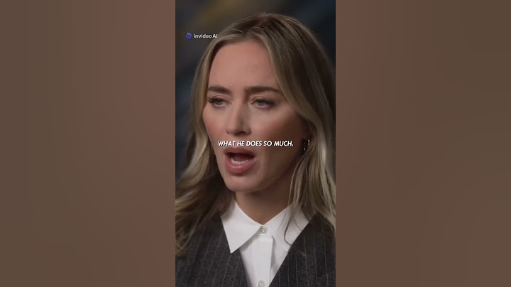 Emily Blunt on Cillian Murphy he is the best actor in the world