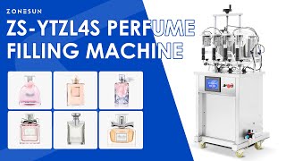 ZONESUN ZS-YTZL4S Semi Automatic Vacuum Bottle Filler Perfume Filling Machine