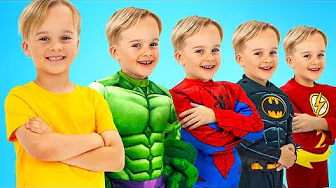 Kids become superheroes with inflatable toys