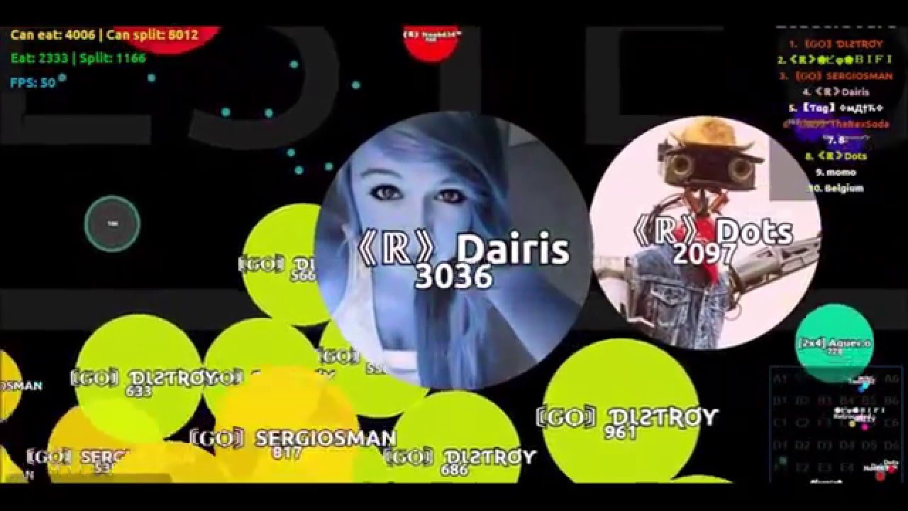 Agar.io - Wins/lucky moments compilation ft. Dairis