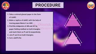 Mid point theorem | Lab Activity | Mathematics class 9th