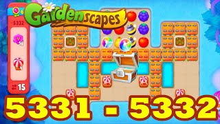 Gardenscapes Level 5331 - 5332 HD Walkthrough | 3 - match | gameplay | android | GameGo Game | IOS