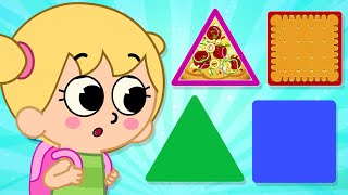 Learn Shapes Of Food For Kids | Educational Videos For Toddlers By @chotiaurbadi