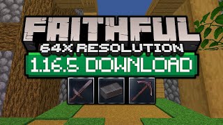 Faithful 64x64 1 16 5 Texture Pack Download Install Tutorial Youtube