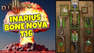 Bone Nova Inarius T16 Necro guide (Torment 167 Necromancer Starting Set)