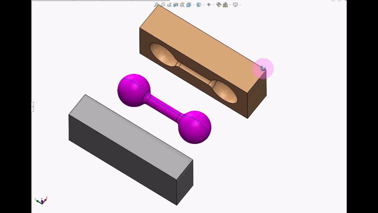 MOLD CREATING FOR PATTERN IN SOLIDWORKS 2018 - YouTube