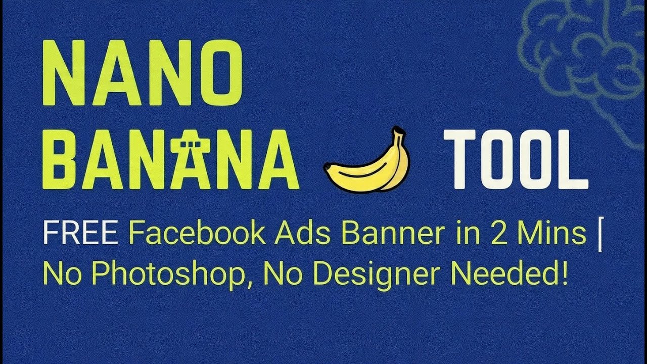 Nano Banana AI Tool 🔥 FREE Facebook Ads Banner in 2 Mins | No Photoshop, No Designer Needed!