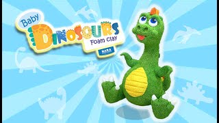 How to create Baby Dinosaur from Nara Foam Clay.
