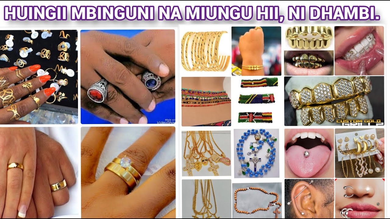 DHAMBI YA KUVAA PETE, HERENI, MIKUFU, BANGILI, VIKUKU, KUZIMU INAWASUBIRI.