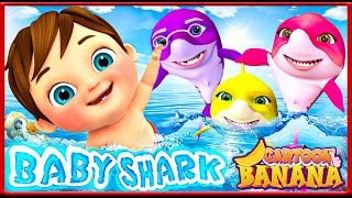 Baby Shark&#39;s Ocean Adventure🐠🌊#babyshark - Baby songs - Nursery Rhymes &amp; Kids Songs - Banana Cartoon