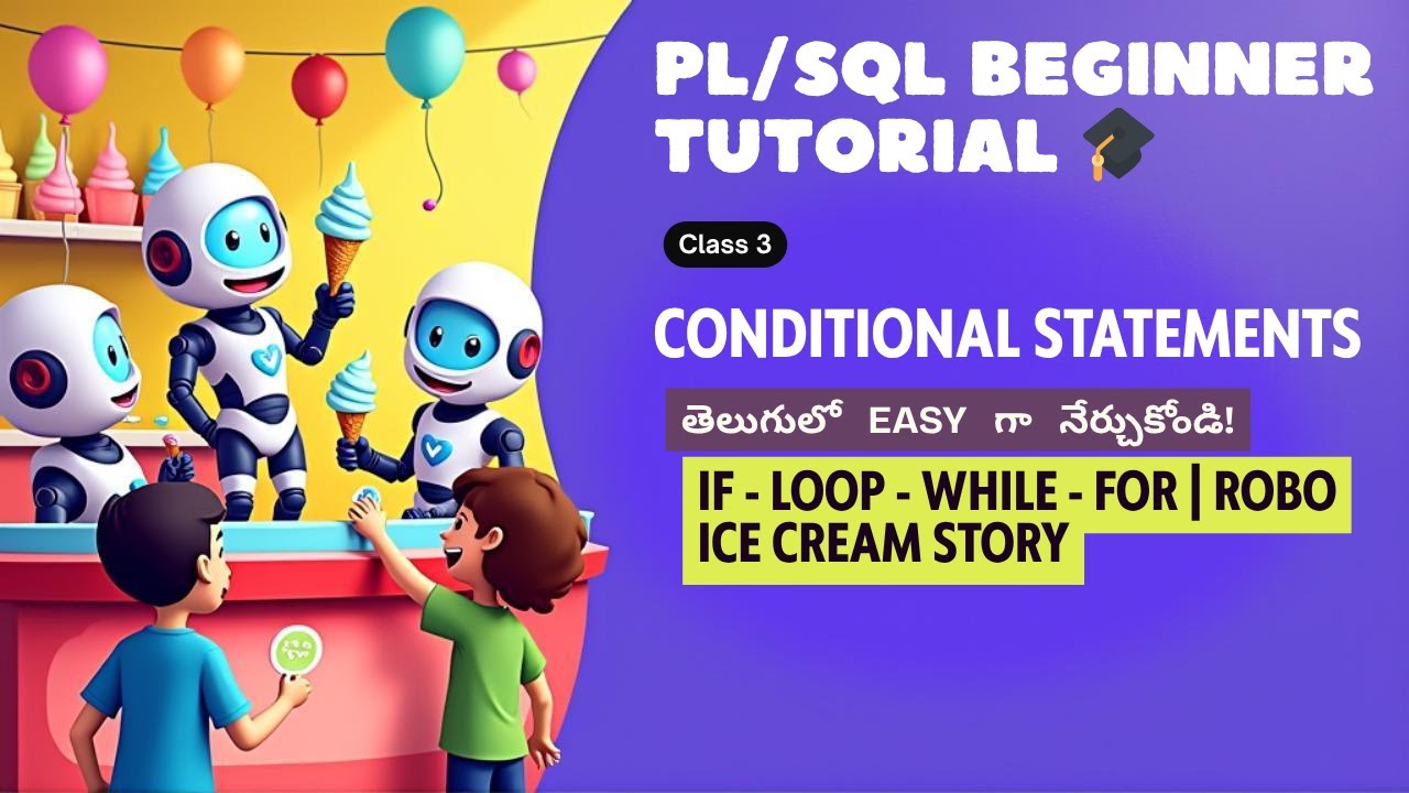 PLSQL Conditional Statements Explained with Ice Cream Shop 🍦 | IF LOOP ...