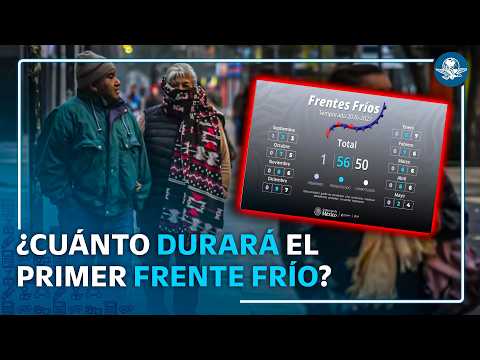 Frente frío 2026 llega a México: cuánto dura y dónde bajará más la temperatura