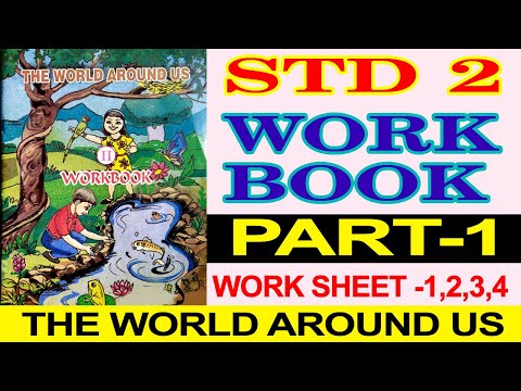 STD 2 | WORKBOOK | THE WORLD AROUND US | UNIT 1 | MY HOUSE WORKSHEET 1-2-3-4 PART 1 CLASS 2