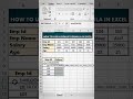 How to use HLOOKUP Formula in Excel
