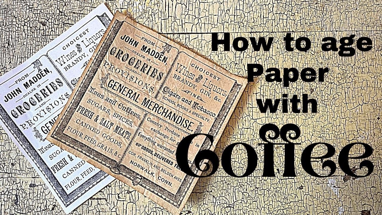 How to Make Paper Look Old - Vintage or Antique Look ✨