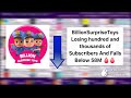 BillionSurpriseToys Losing hundred and thousands of Subscribers And Falls Below 58M 🩸🩸