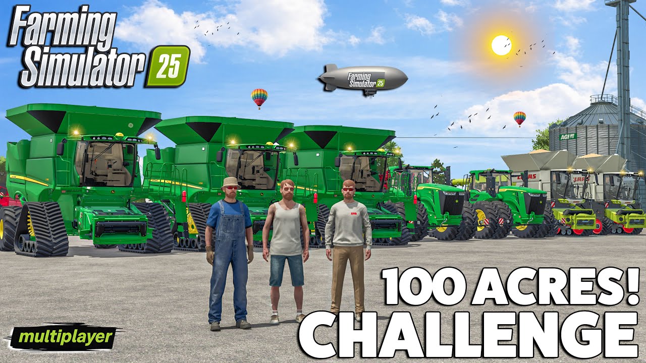 3 фермера против 100 акров | Многопользовательский режим | Farming Simulator 25