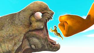 Stay Away From the Giant Punch &amp; Distortus Rex - Animal Revolt Battle Simulator