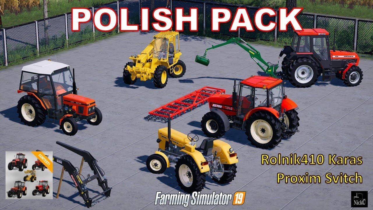 FS19 - Mod Contest: Polish pack by Rolnik410 Karas Proxim Svitch -  presentazione mod - YouTube