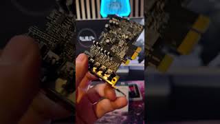 Die neue Soundblaster Audigy FX Pro ist... winzig😂 #soundblaster #soundkarte #hardware #pcbuild