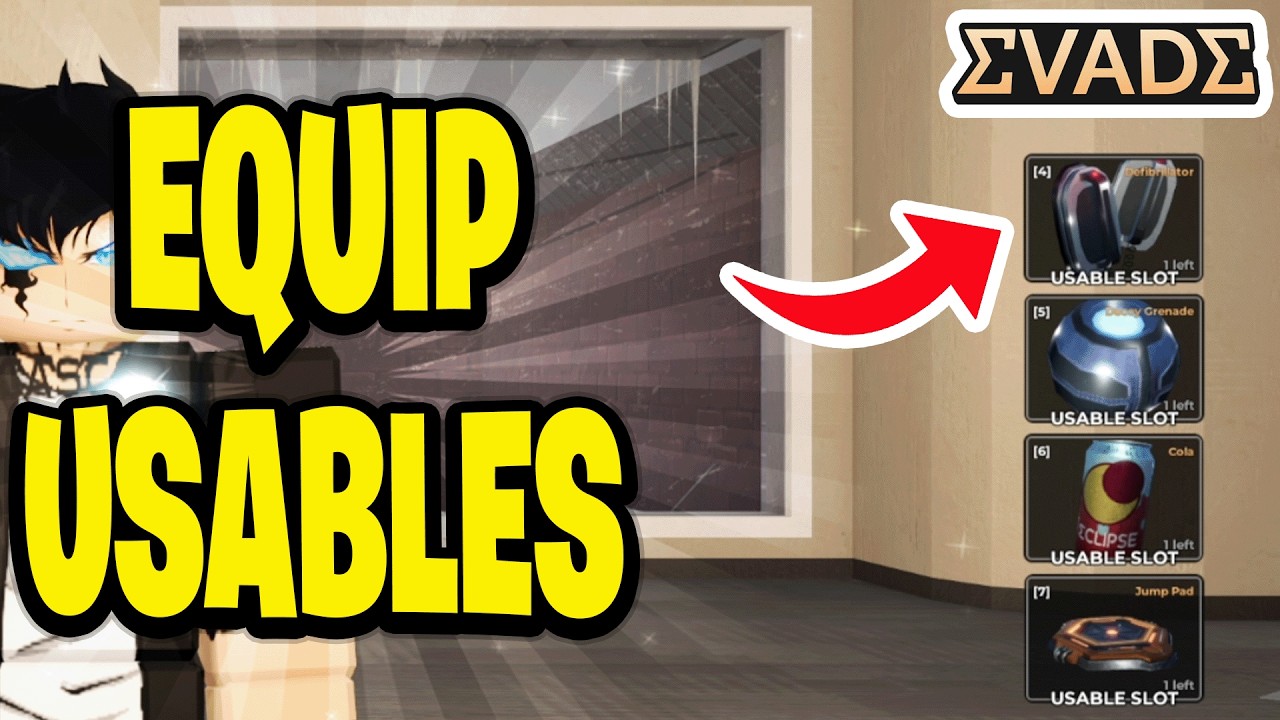How To Equip Usables In Evade PC - YouTube