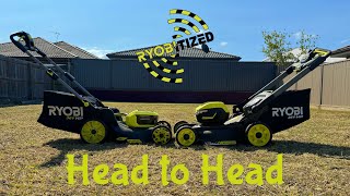 Ryobi 36V Self-Propelled Head To Head 46Cm Vs 53Cm 21 Inch Pros And Cons