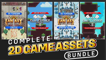 The Complete 2D Game Assets Bundle - Compatible with Unity | Godot | GameMaker | RPG Maker and More