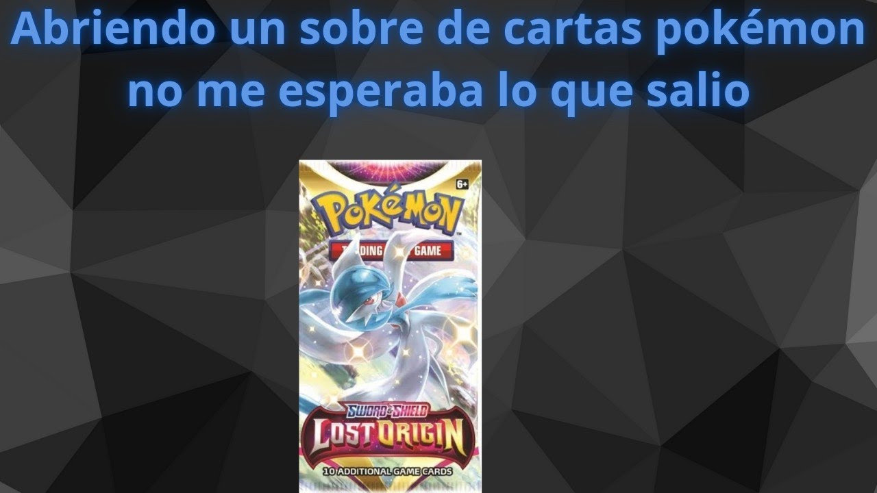 abriendo sobres de cartas pokémon me sale algo interesante - YouTube