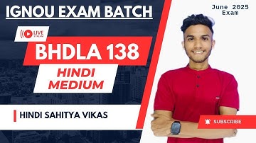#150 BHDLA 138 | HINDI SAHITYA | BHASHA | IMPORTANT QUESTIONS | MARATHON IGNOU WALAY AAYUSH SIR