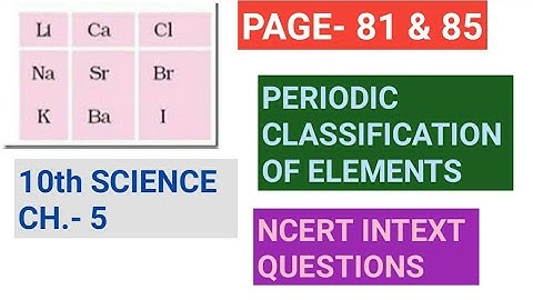 10th Science, Ch-5||Ncert Intext Question, Page- 81 & 85||Study with Farru