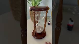 Large Hourglass Timer ⏳ | 60-Minute Wooden Sand Clock (Aesthetic Home Decor + Focus Tool)