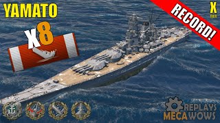 Yamato 8 Kills & 240k Damage | World of Warships Gameplay