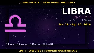 Libra ♎ Weekly Horoscope Apr 19 – Apr 25, 2026 #Shorts