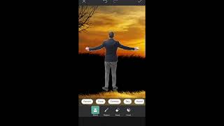 Sunset photo editing tutorial in picsart app #photoediting screenshot 3