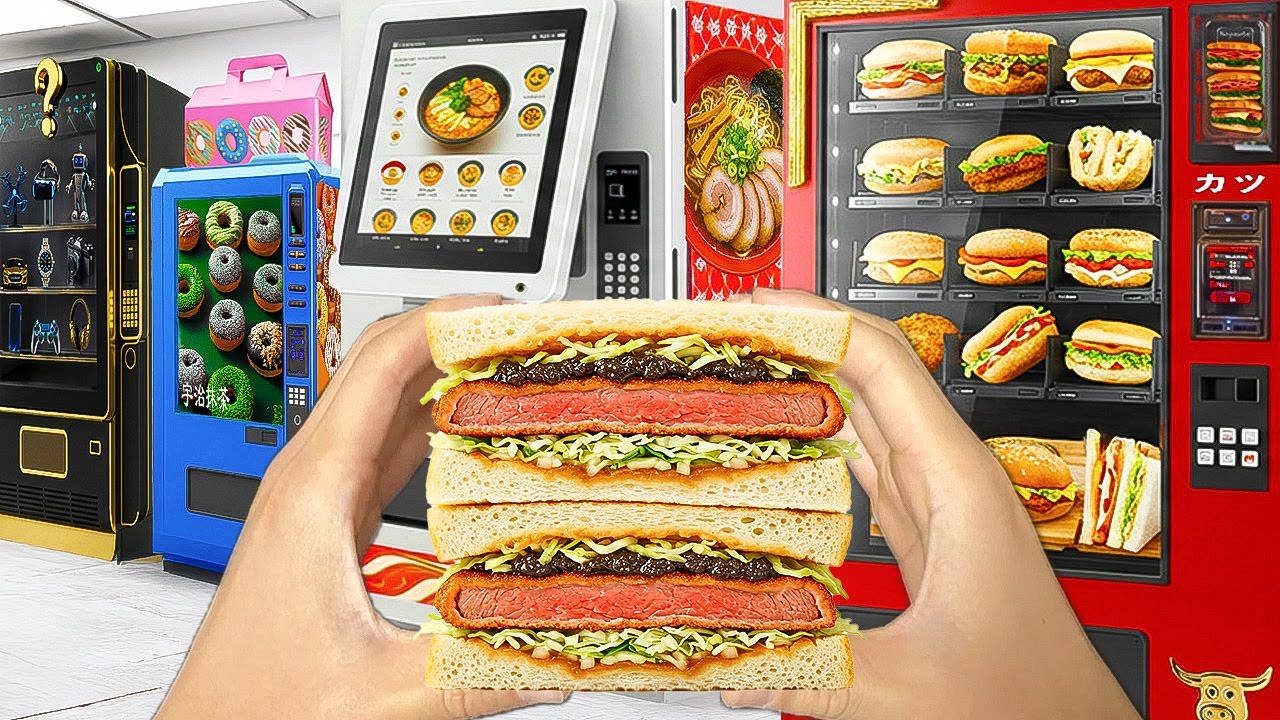 Eating Japanese Vending Machine Food For 50 Hours