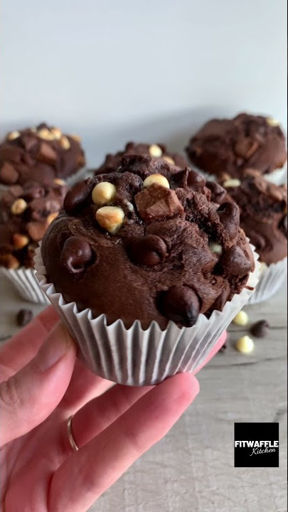 Triple Chocolate Muffins! Recipe tutorial #Shorts