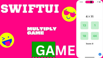 Multiply Shuffle Number Game in SwiftUI - iOS Development
