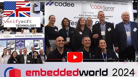 Embedded World 2024 - Software Testing Tools by Verifysoft and Codee (248, English)