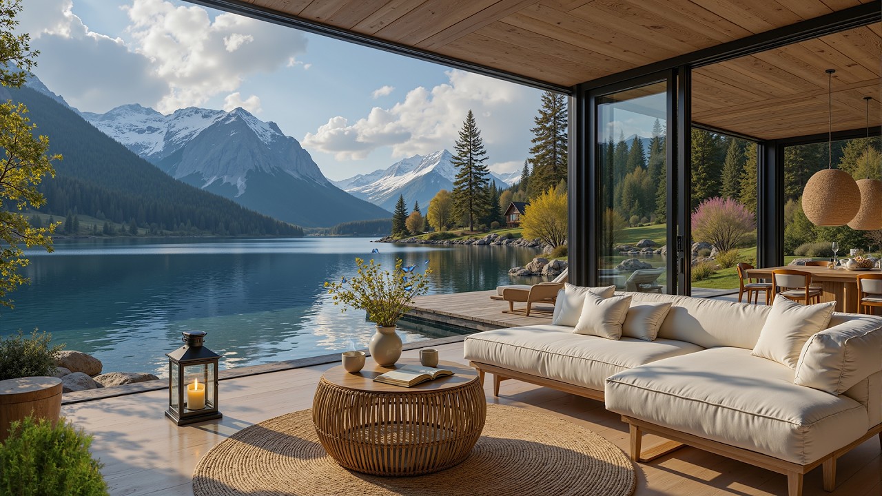 Умиротворяющая Атмосфера Кофейни Lakeview – Приятная Джазовая Музыка Для Сосредоточения, Учебы И Отд