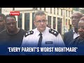 Police news conference after teenager stabbed to death on her way to school in south London